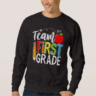 Team First Grade Shirt Teacher Student Kids Back T
