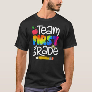Team First Grade Tie Dye Back To School  Teacher K T-Shirt