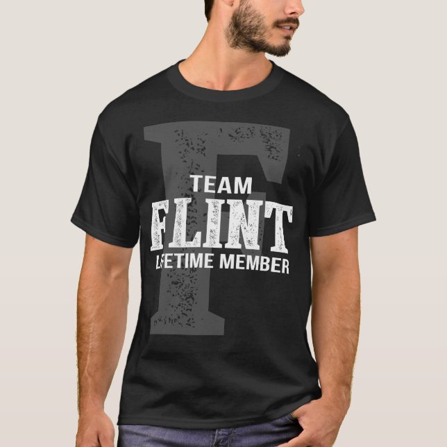 Team FLINT Lifetime Member T-Shirt (Front)