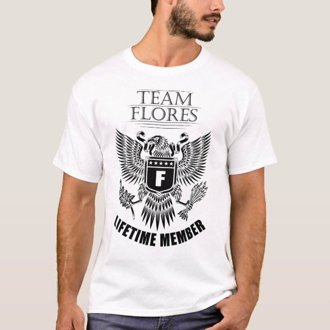 Team Flores Lifetime member T-Shirt (Front)