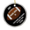 Team Football Ornaments Your TEXT and COLORS