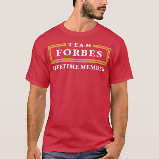 Team Forbes Lifetime Member Surname  T-Shirt