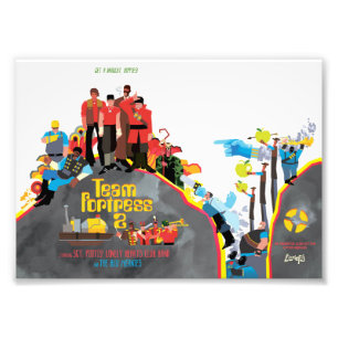 Team Fortress Sargeant Pootis small art print