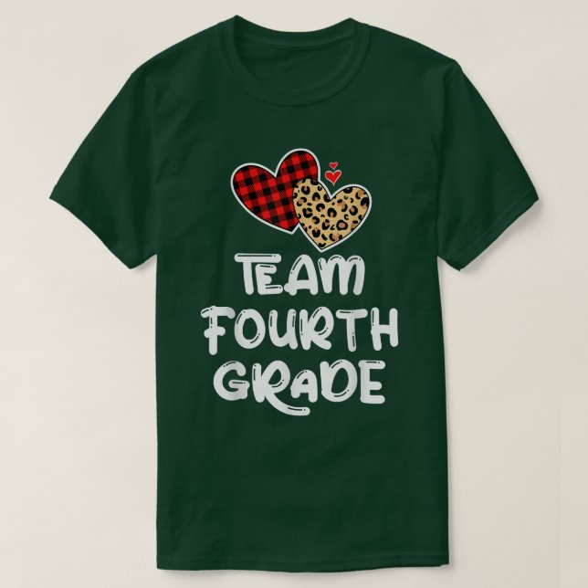 Team Fourth Grade Funny 4th Back To School Teacher T-Shirt (Design Front)