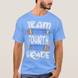 Team Fourth Grade Funny 4th Back To School Teacher T-Shirt