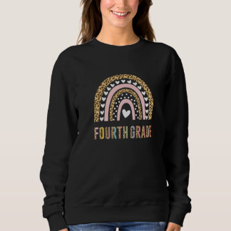 Team Fourth Grade Squad Back To School Rainbow Kid Sweatshirt