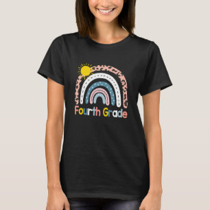 Team Fourth Grade Squad Back To School Rainbow Kid T-Shirt
