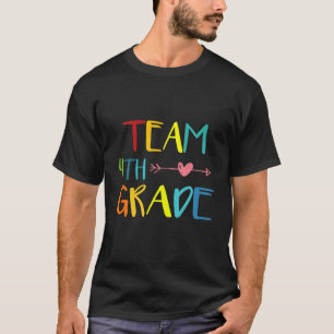 Team Fourth Grade Teacher Student Back To School K T-Shirt