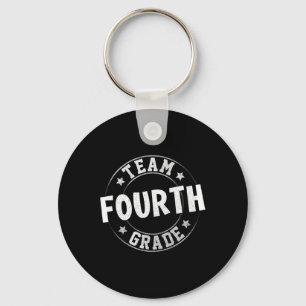 Team Fourth Grade Teacher Student Byck To School 4 Key Ring