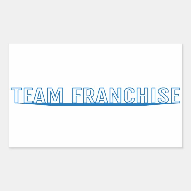 Team Franchise White Sticker (Front)