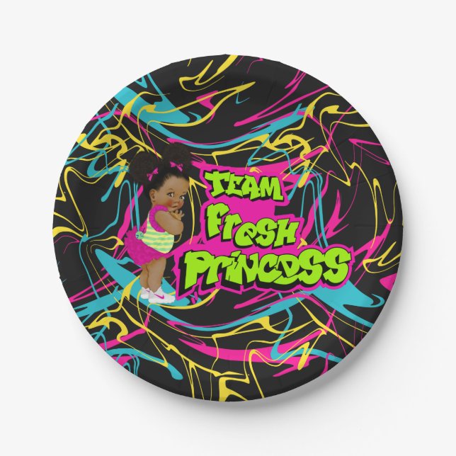 team fresh princess paper plate (Front)