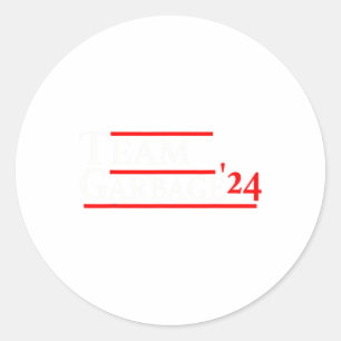 Team Garbage 2024 3 Classic Round Sticker
