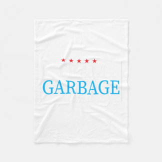 Team Garbage 2024 Trump Us Election  Fleece Blanket