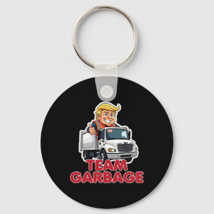 Team Garbyge Donald Trump 2025 Election Funny Key Ring