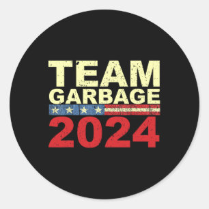 Team Garbyge For Trump Elections Vote For Trump 1  Classic Round Sticker