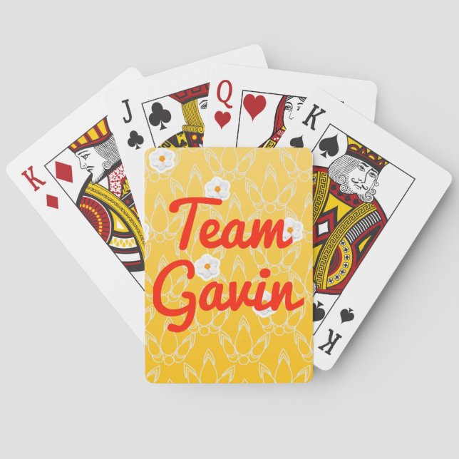 Team Gavin Playing Cards (Back)