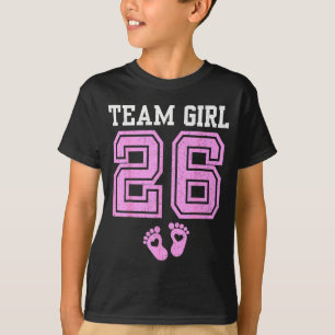 Team Girl 2026 Gender Reveal Party Baby Announceme T-Shirt