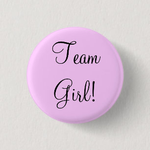 Team Girl 3 Cm Round Badge