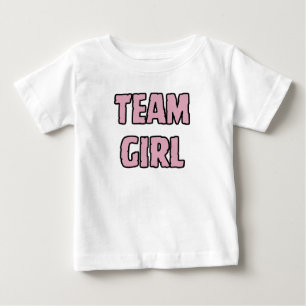 Team Girl Blush Pink Baby Gender Reveal T-shirt