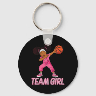 Team Girl Bysketbyll Bbyll Player  Key Ring
