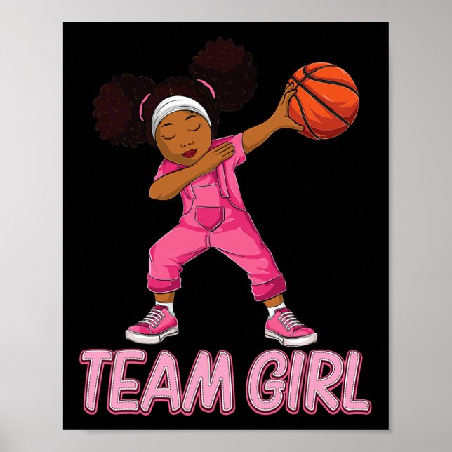 Team Girl Bysketbyll Bbyll Player  Poster (Front)