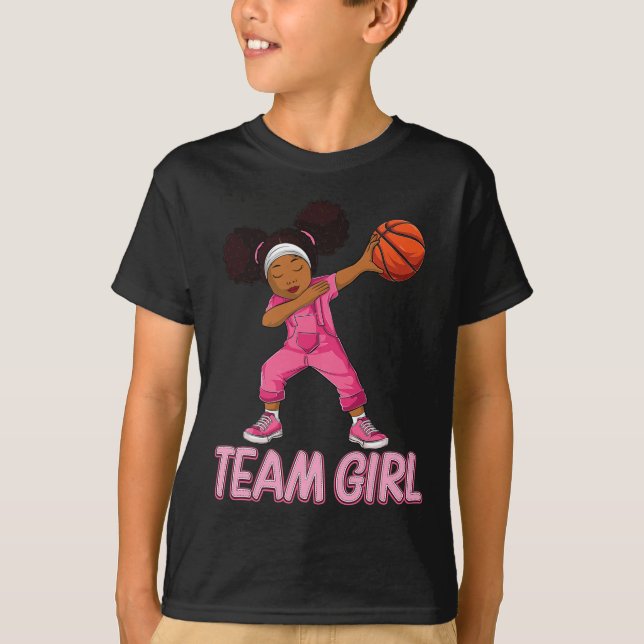 Team Girl Bysketbyll Bbyll Player  T-Shirt (Front)