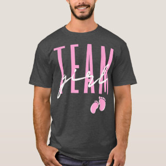 Team Girl Gender Reveal Baby Shower Pink or Blue68 T-Shirt