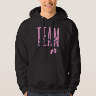 Team Girl Gender Reveal Baby Shower Pink Or Blue Hoodie