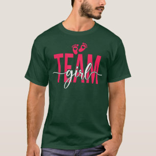 Team Girl Gender Reveal Baby Shower Pink or Blue T T-Shirt