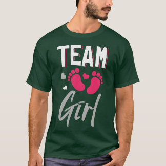 Team Girl Gender Reveal Baby Shower T-Shirt