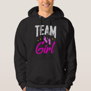 Team Girl Gender Reveal Party Team Pink Baby Annou Hoodie