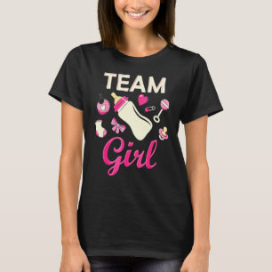 Team Girl Gender Reveal Party Team Pink Baby Annou T-Shirt