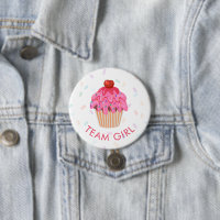 Team Girl Gender Reveal Party Vote Cupcake