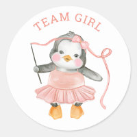 Team Girl. Gender reveal party. Voting board game