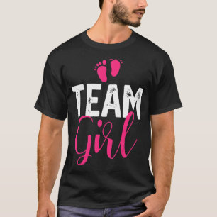 Team Girl Gender Reveal Pregnancy Announcement Bab T-Shirt