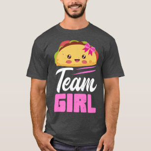 Team Girl Gender Reveal Taco Baby Party Pink T-Shirt