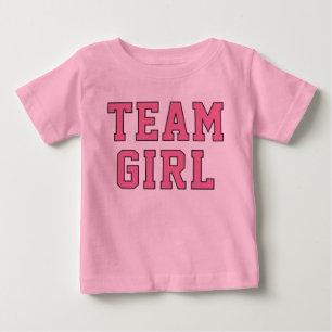 Team Girl Pink Baby Gender Reveal Party T-Shirt
