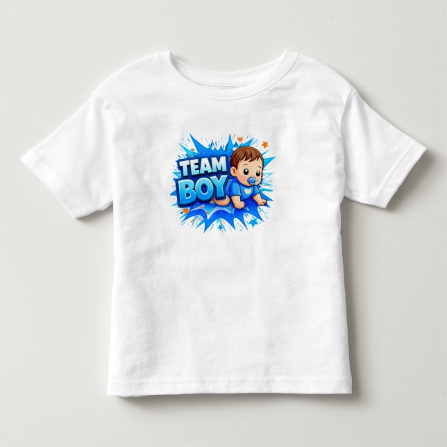 Team Girl & Team Boy Splash Design Toddler T-Shirt (Front)