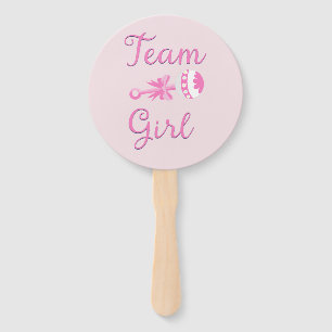 Team Girl with Rattle Hand Fan