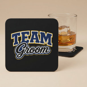 Team Goom Bold Wedding Party Coaster