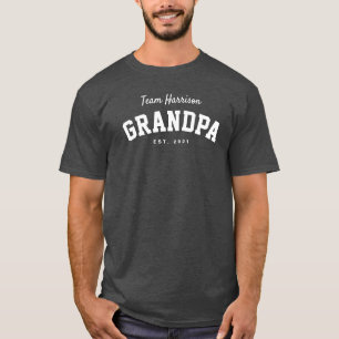 Team grandpa sporty simple personalized  T-Shirt