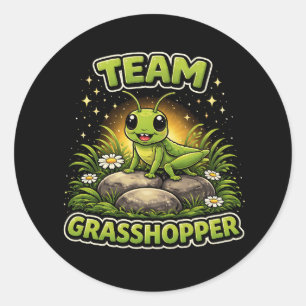 Team Grasshopper Classic Round Sticker