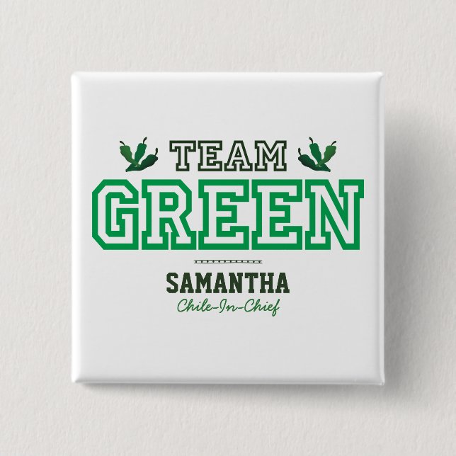 TEAM GREEN Member 15 Cm Square Badge (Front)