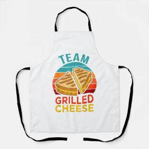 Team Grilled Cheese Funny Sandwich Lover Graphic Apron