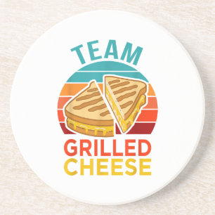 Team Grilled Cheese Funny Sandwich Lover Graphic Coaster
