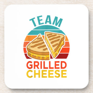 Team Grilled Cheese Funny Sandwich Lover Graphic Coaster