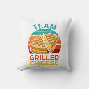 Team Grilled Cheese Funny Sandwich Lover Graphic Cushion
