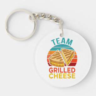 Team Grilled Cheese Funny Sandwich Lover Graphic Key Ring