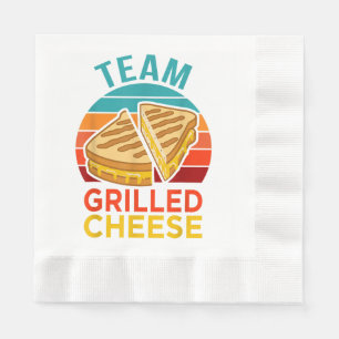 Team Grilled Cheese Funny Sandwich Lover Graphic Napkin