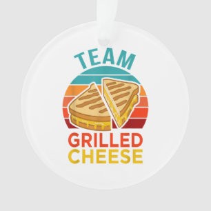 Team Grilled Cheese Funny Sandwich Lover Graphic Ornament